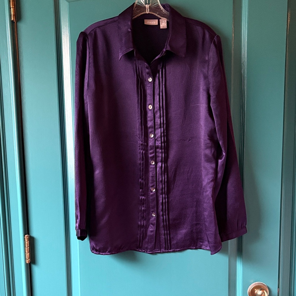 CHICOS SIZE 1 Blouse